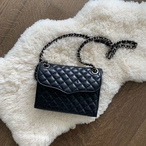 Rebecca Minkoff Quilted Leather Handbag - Black